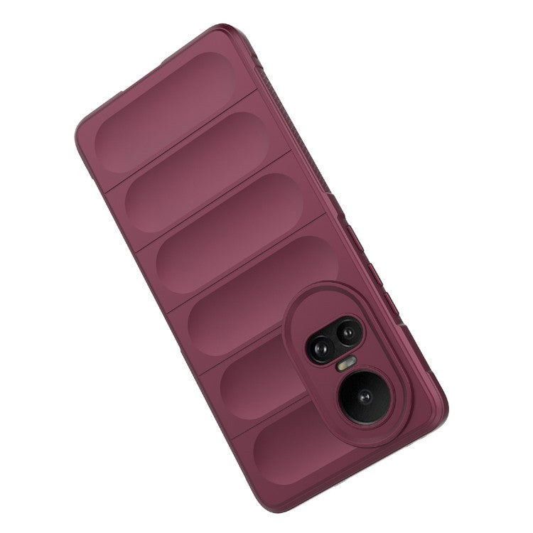 TPU Phone Case for Oppo Reno10 5G (Global) / Reno10 Pro 5G (Global) , Drop-Proof Protective Rugged Cover - Wine Red