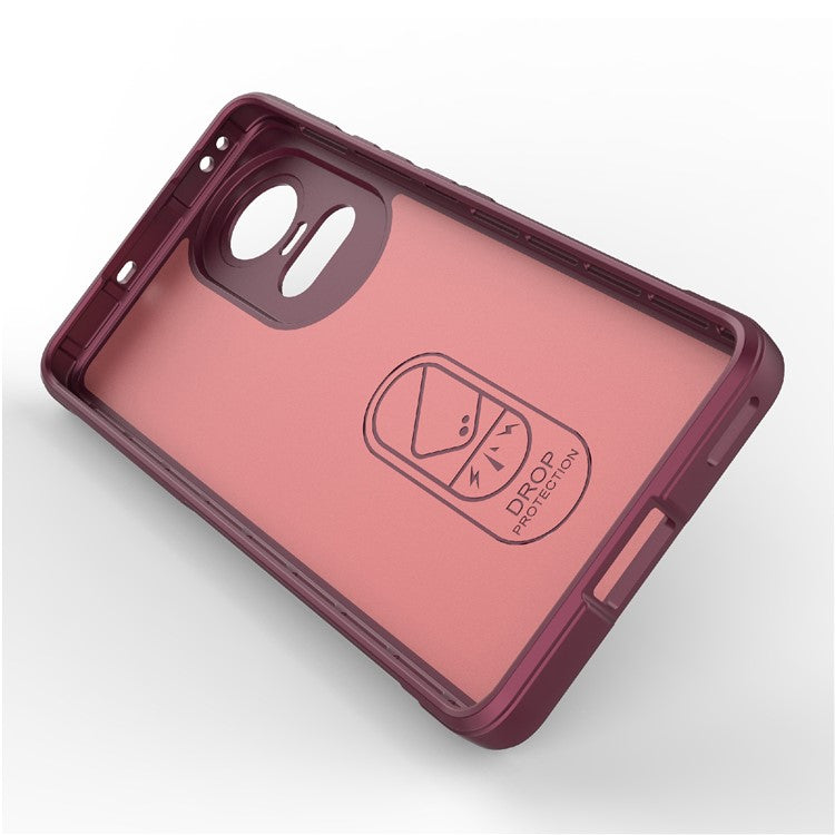 TPU Phone Case for Oppo Reno10 5G (Global) / Reno10 Pro 5G (Global) , Drop-Proof Protective Rugged Cover - Wine Red