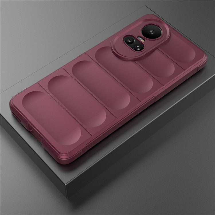 TPU Phone Case for Oppo Reno10 5G (Global) / Reno10 Pro 5G (Global) , Drop-Proof Protective Rugged Cover - Wine Red