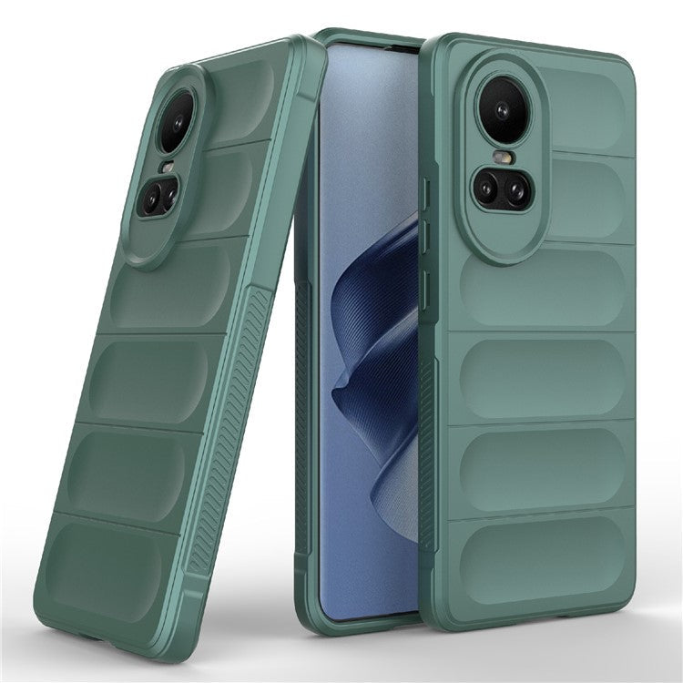 TPU Phone Case for Oppo Reno10 5G (Global) / Reno10 Pro 5G (Global) , Drop-Proof Protective Rugged Cover - Green