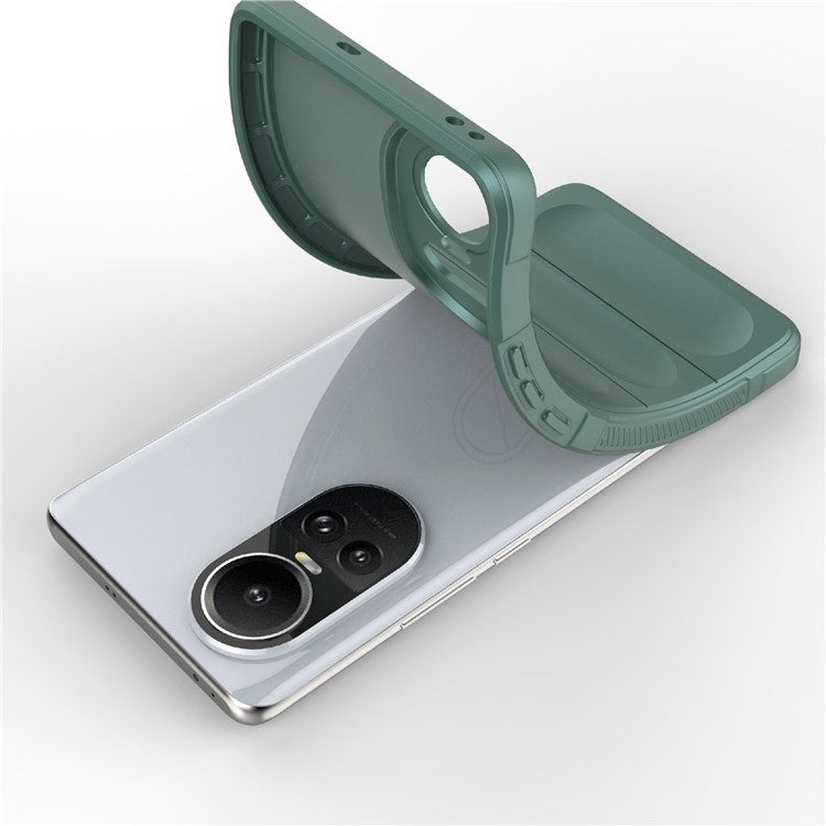 TPU Phone Case for Oppo Reno10 5G (Global) / Reno10 Pro 5G (Global) , Drop-Proof Protective Rugged Cover - Green
