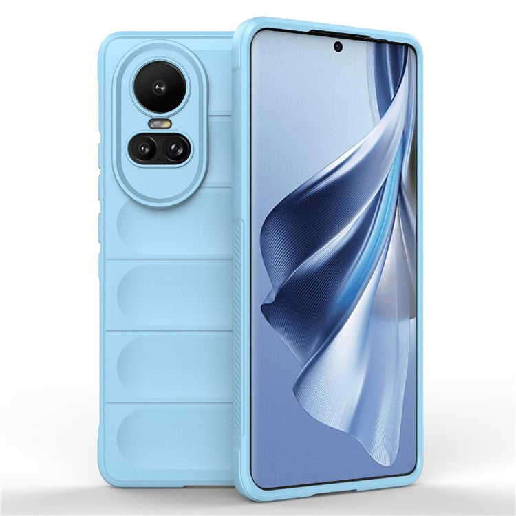 TPU Phone Case for Oppo Reno10 5G (Global) / Reno10 Pro 5G (Global) , Drop-Proof Protective Rugged Cover - Baby Blue
