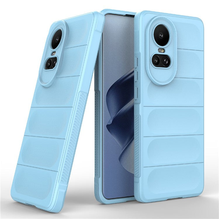 TPU Phone Case for Oppo Reno10 5G (Global) / Reno10 Pro 5G (Global) , Drop-Proof Protective Rugged Cover - Baby Blue