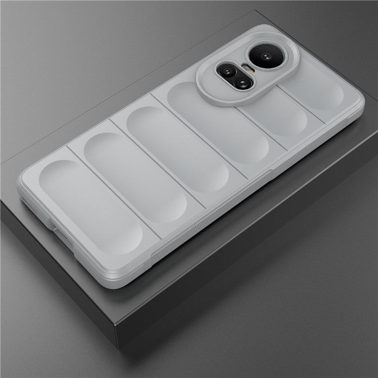 TPU Phone Case for Oppo Reno10 5G (Global) / Reno10 Pro 5G (Global) , Drop-Proof Protective Rugged Cover - Light Grey
