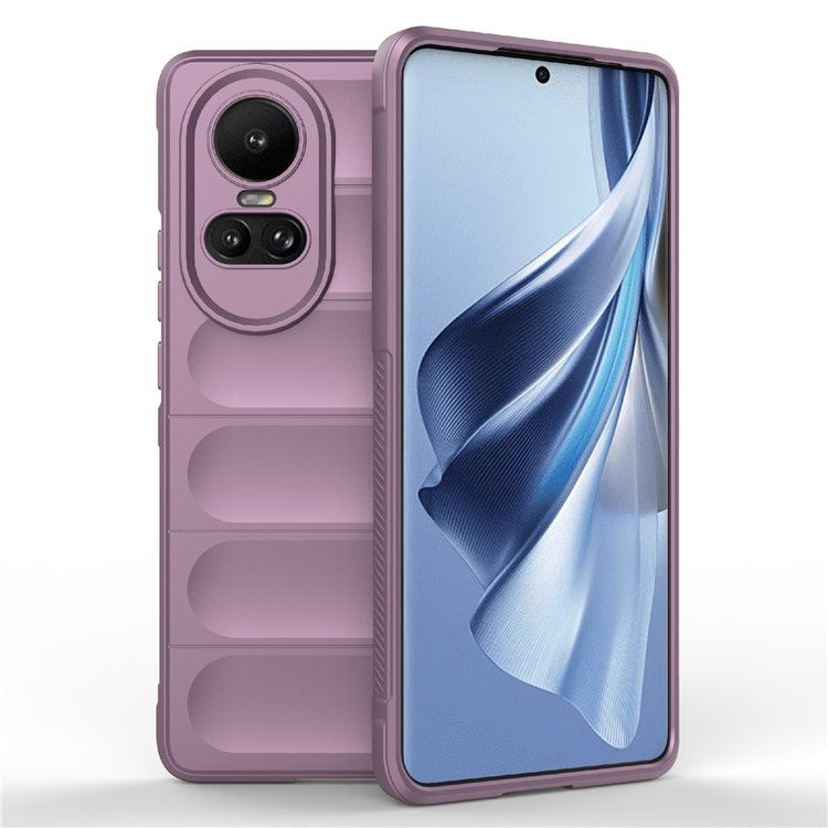 TPU Phone Case for Oppo Reno10 5G (Global) / Reno10 Pro 5G (Global) , Drop-Proof Protective Rugged Cover - Light Purple