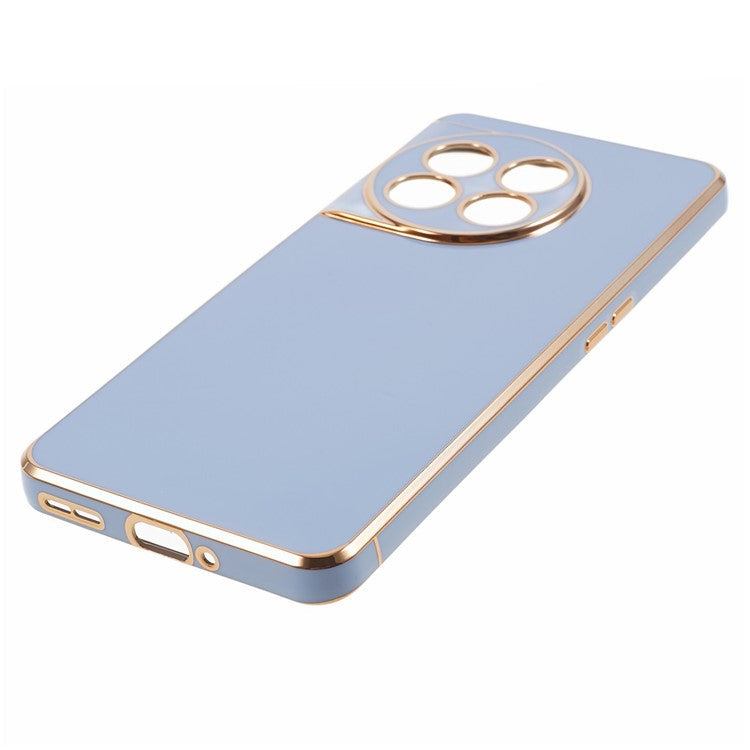 6D Glossy Anti-drop TPU Phone Case for OnePlus 11 5G Electroplating Smooth Phone Cover - Blue