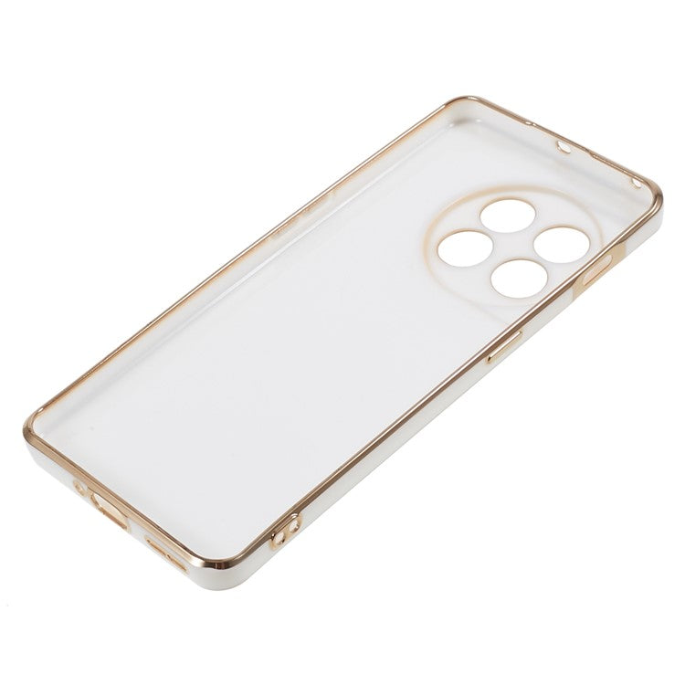 6D Glossy Anti-drop TPU Phone Case for OnePlus 11 5G Electroplating Smooth Phone Cover - Grey