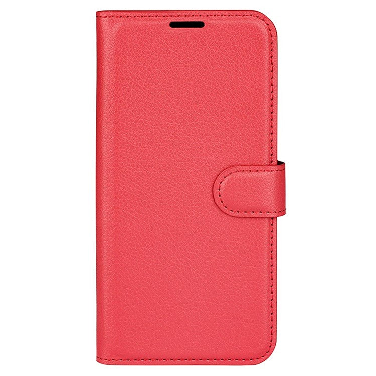 Phone Case For Oppo K11 5G Wallet Litchi Texture Shell Anti-Scratch Stand PU Leather Phone Cover - Red