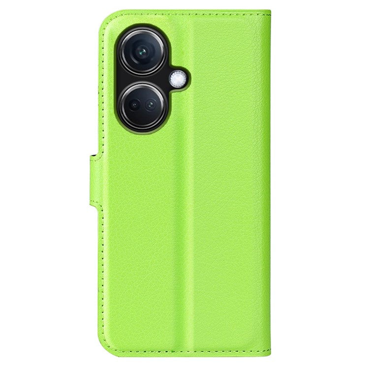 Phone Case For Oppo K11 5G Wallet Litchi Texture Shell Anti-Scratch Stand PU Leather Phone Cover - Green