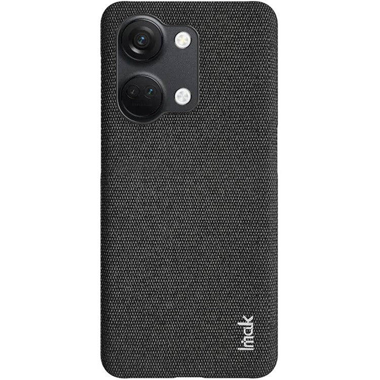 IMAK Ruiyi Series for OnePlus Ace 2V / Nord 3 5G PU Leather Coated PC Case Cloth Texture Phone Cover - Black