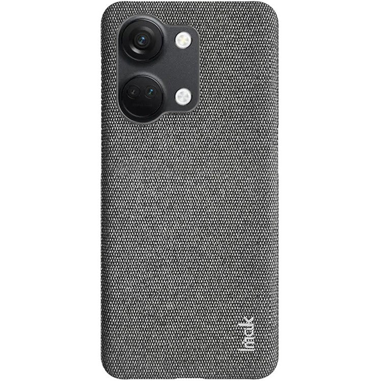 IMAK Ruiyi Series for OnePlus Ace 2V / Nord 3 5G PU Leather Coated PC Case Cloth Texture Phone Cover - Dark Grey