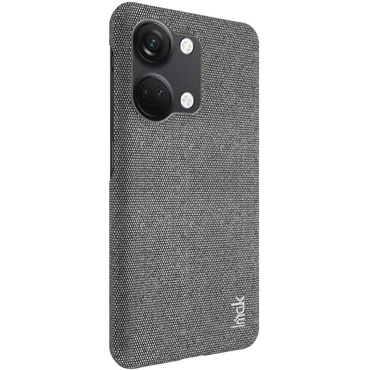 IMAK Ruiyi Series for OnePlus Ace 2V / Nord 3 5G PU Leather Coated PC Case Cloth Texture Phone Cover - Dark Grey