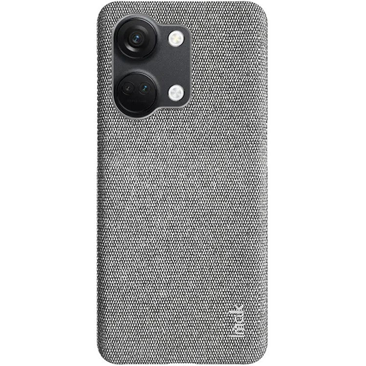 IMAK Ruiyi Series for OnePlus Ace 2V / Nord 3 5G PU Leather Coated PC Case Cloth Texture Phone Cover - Light Grey