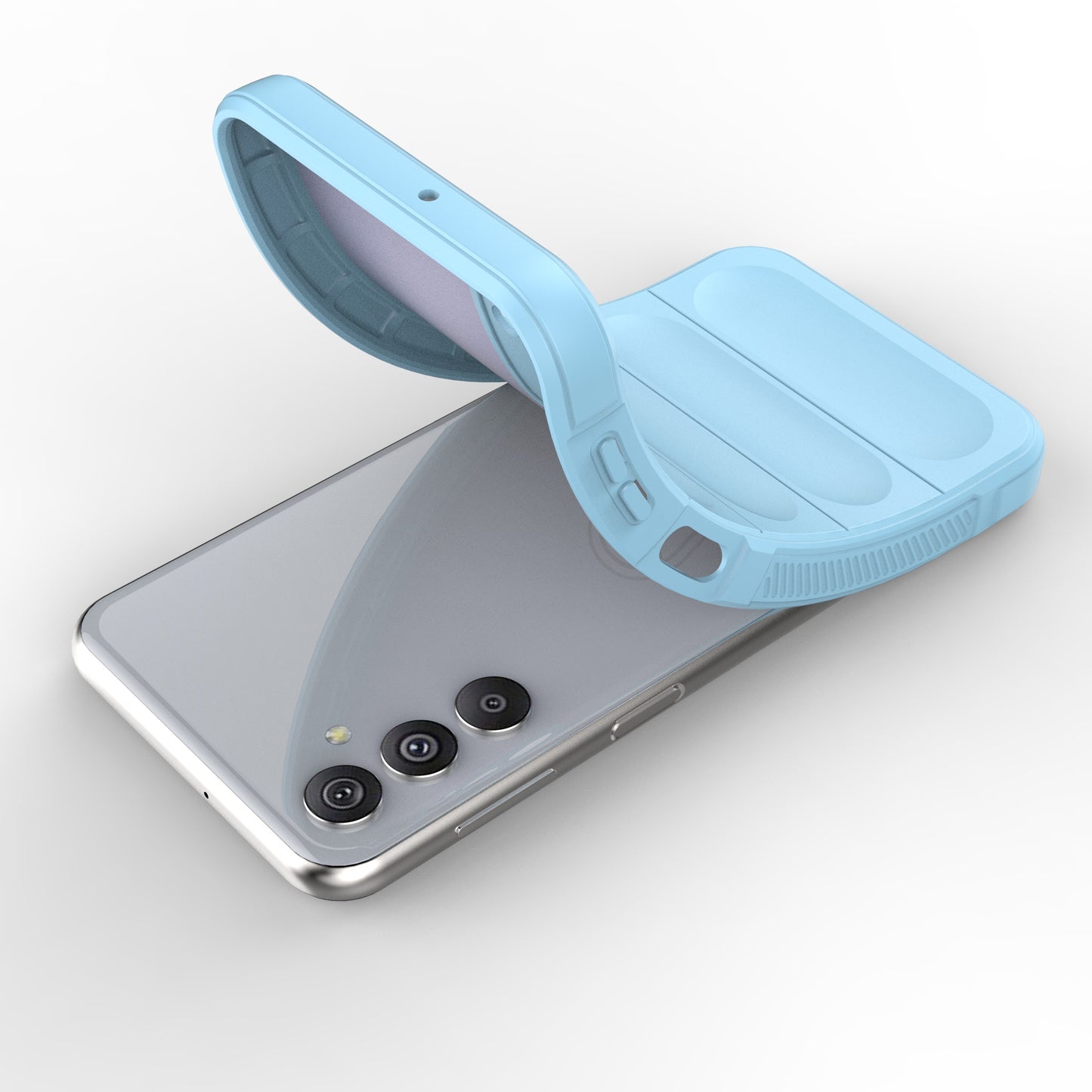 Drop-Proof Phone Case for Samsung Galaxy F34 5G / M34 5G Protective Rugged TPU Phone Cover - Baby Blue