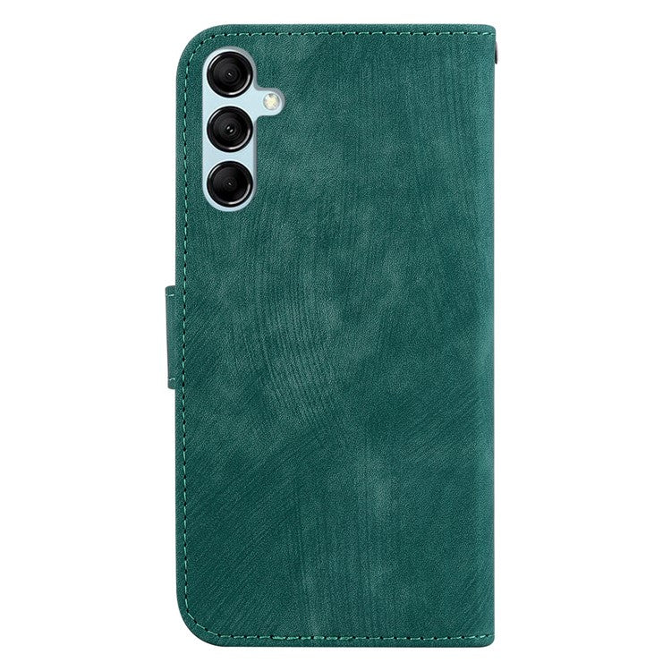 PU Leather Wallet Case for Samsung Galaxy M54 5G / F54 5G , Tiger Pattern Imprinted Stand Phone Cover - Green