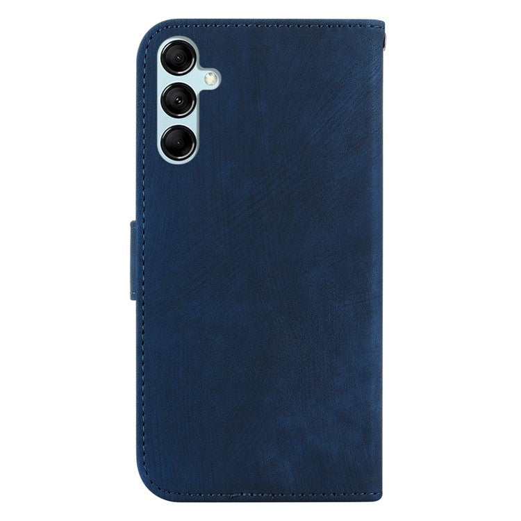 PU Leather Wallet Case for Samsung Galaxy M54 5G / F54 5G , Tiger Pattern Imprinted Stand Phone Cover - Dark Blue
