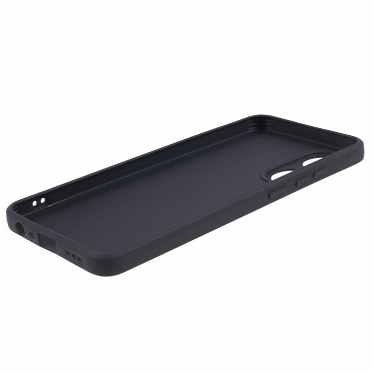 Straight Edge Phone Case for Oppo A78 4G , Lens Precise Cutout Soft TPU Anti-scratch Cover - Black