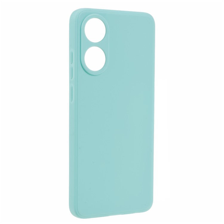 Straight Edge Phone Case for Oppo A78 4G , Lens Precise Cutout Soft TPU Anti-scratch Cover - Baby Blue