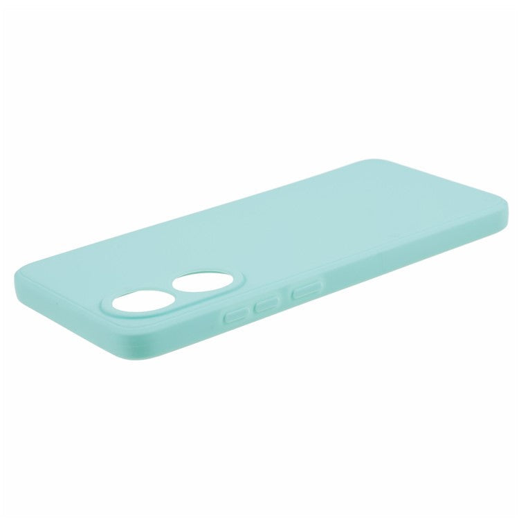 Straight Edge Phone Case for Oppo A78 4G , Lens Precise Cutout Soft TPU Anti-scratch Cover - Baby Blue
