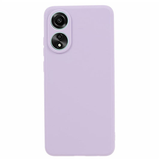 Straight Edge Phone Case for Oppo A78 4G , Lens Precise Cutout Soft TPU Anti-scratch Cover - Purple