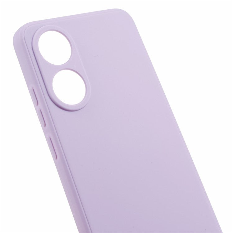 Straight Edge Phone Case for Oppo A78 4G , Lens Precise Cutout Soft TPU Anti-scratch Cover - Purple