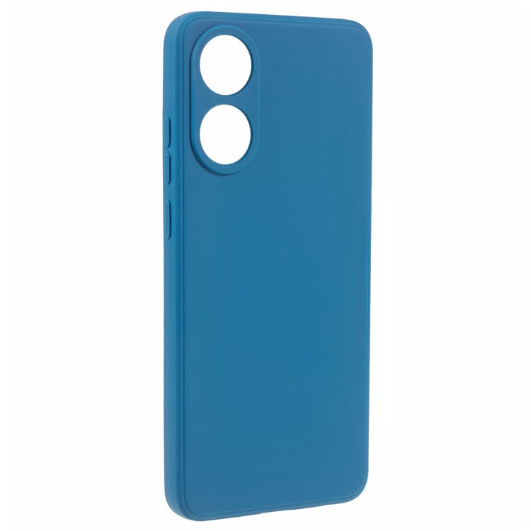 Straight Edge Phone Case for Oppo A78 4G , Lens Precise Cutout Soft TPU Anti-scratch Cover - Sapphire