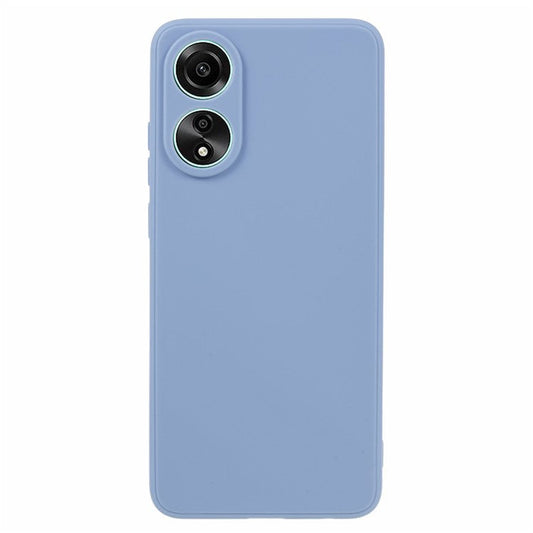 Straight Edge Phone Case for Oppo A78 4G , Lens Precise Cutout Soft TPU Anti-scratch Cover - Lavender Grey