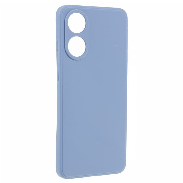 Straight Edge Phone Case for Oppo A78 4G , Lens Precise Cutout Soft TPU Anti-scratch Cover - Lavender Grey