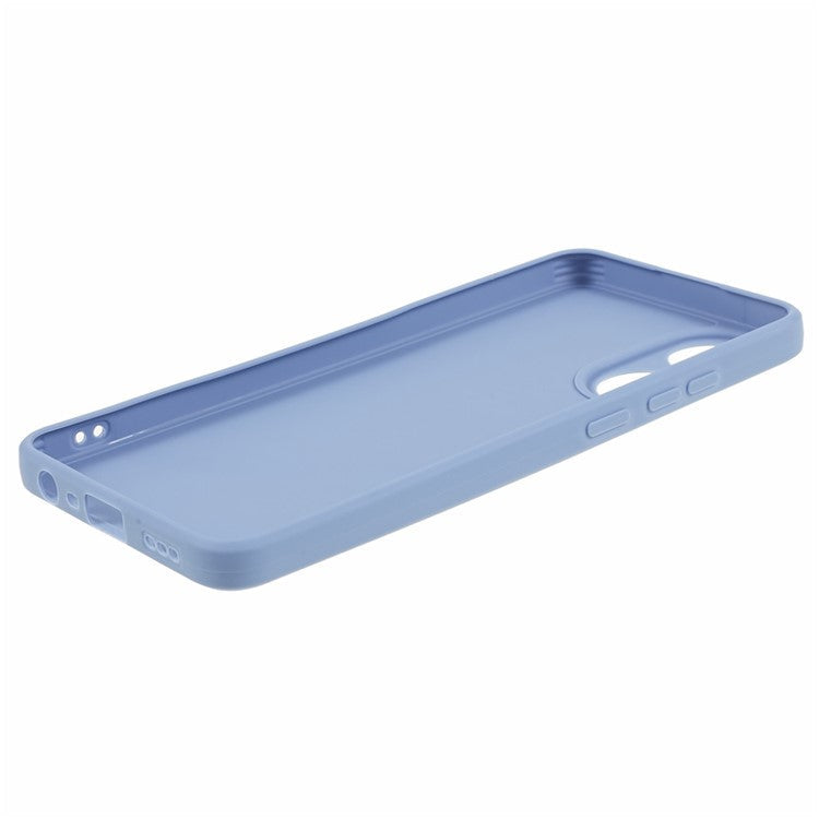 Straight Edge Phone Case for Oppo A78 4G , Lens Precise Cutout Soft TPU Anti-scratch Cover - Lavender Grey