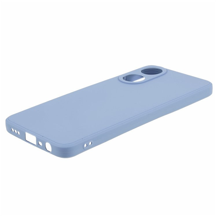 Straight Edge Phone Case for Oppo A78 4G , Lens Precise Cutout Soft TPU Anti-scratch Cover - Lavender Grey