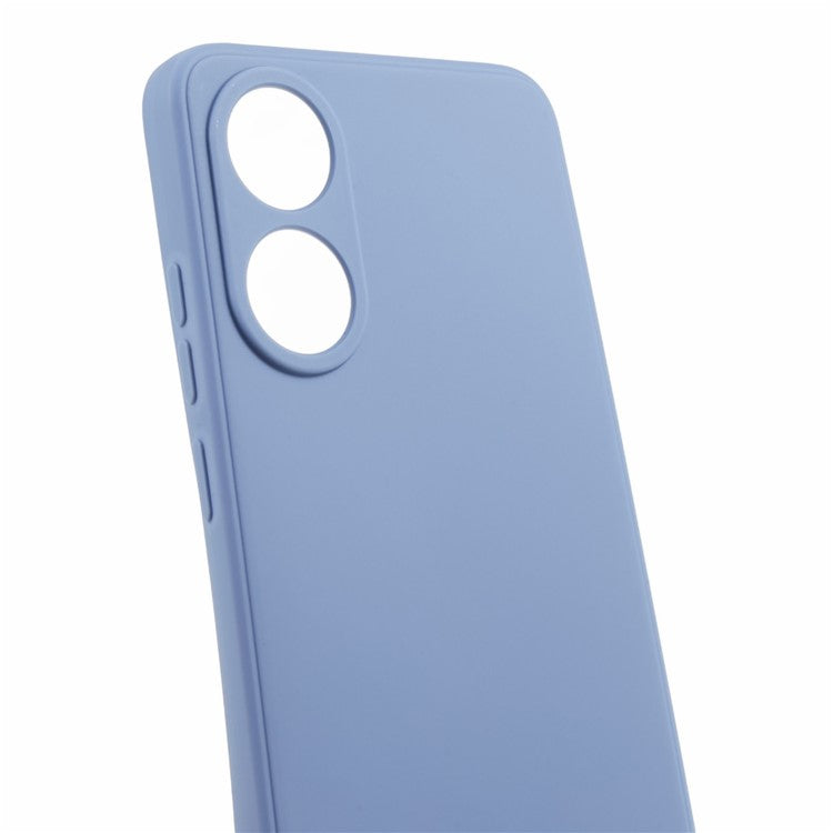 Straight Edge Phone Case for Oppo A78 4G , Lens Precise Cutout Soft TPU Anti-scratch Cover - Lavender Grey