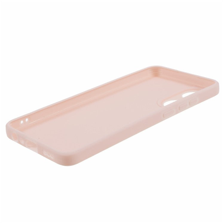 Straight Edge Phone Case for Oppo A78 4G , Lens Precise Cutout Soft TPU Anti-scratch Cover - Pink