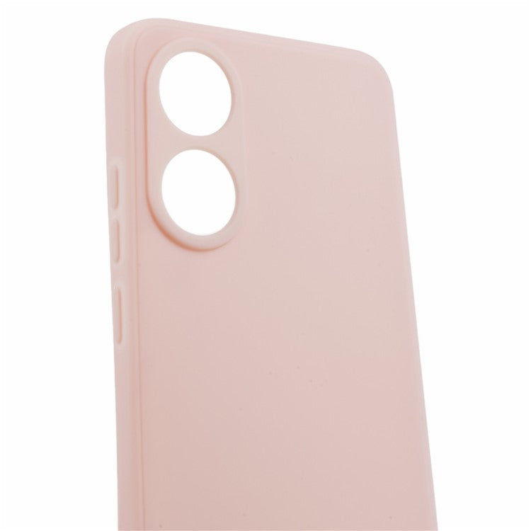 Straight Edge Phone Case for Oppo A78 4G , Lens Precise Cutout Soft TPU Anti-scratch Cover - Pink