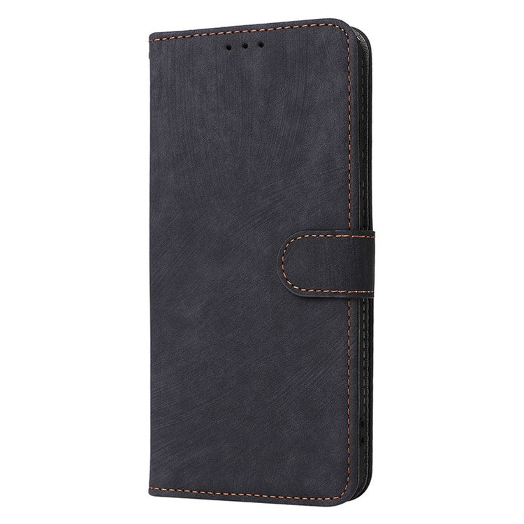 For OnePlus Nord CE3 5G / Oppo K11 5G RFID Blocking Cell Phone Case Leather Wallet Stand Cover with Strap - Black