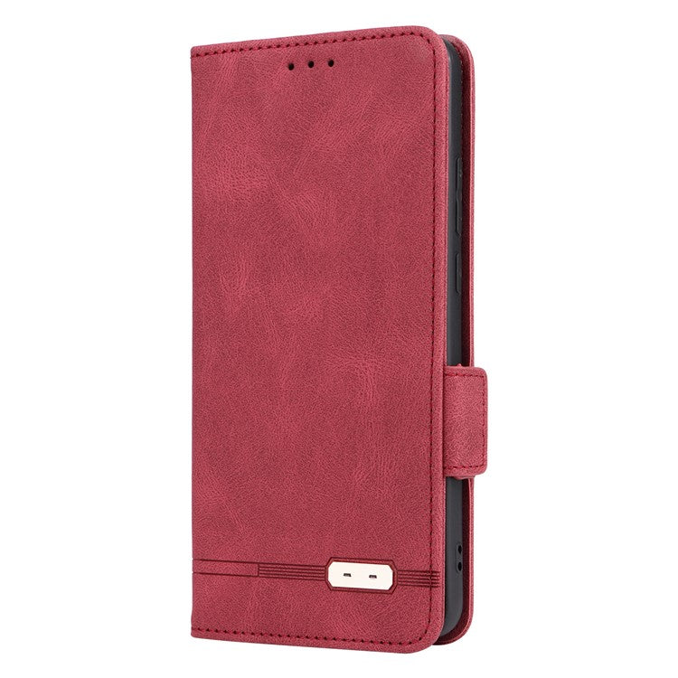 For OnePlus Nord CE3 5G Hardware Decor Phone Case PU Leather Wallet Stand Anti-drop Cover - Rose