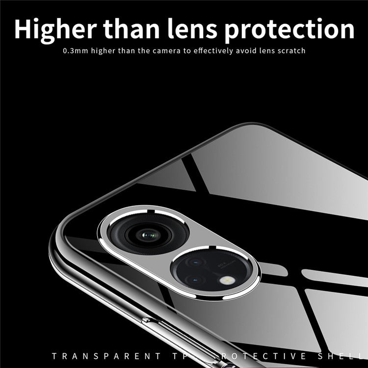MOFI For Oppo A58 4G Super Clear Cell Phone Case Soft TPU Mobile Phone Cover Shell