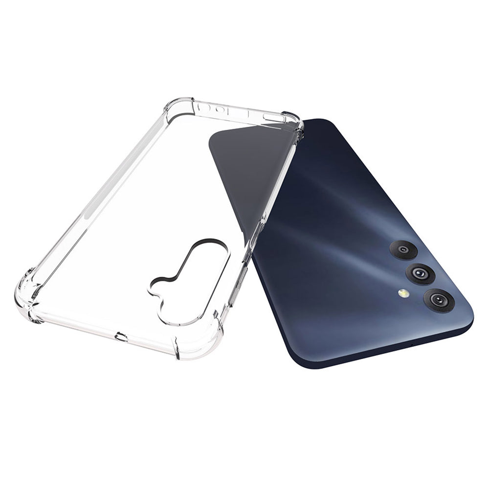 For Samsung Galaxy M34 5G / F34 5G Shockproof Phone Cover Transparent Anti-Dust TPU Phone Case