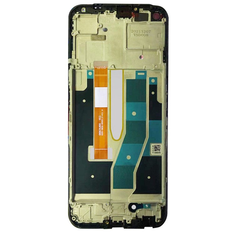 For Realme V25 OEM Grade S IPS LCD Screen and Digitizer Assembly + Frame Part (without Logo)
