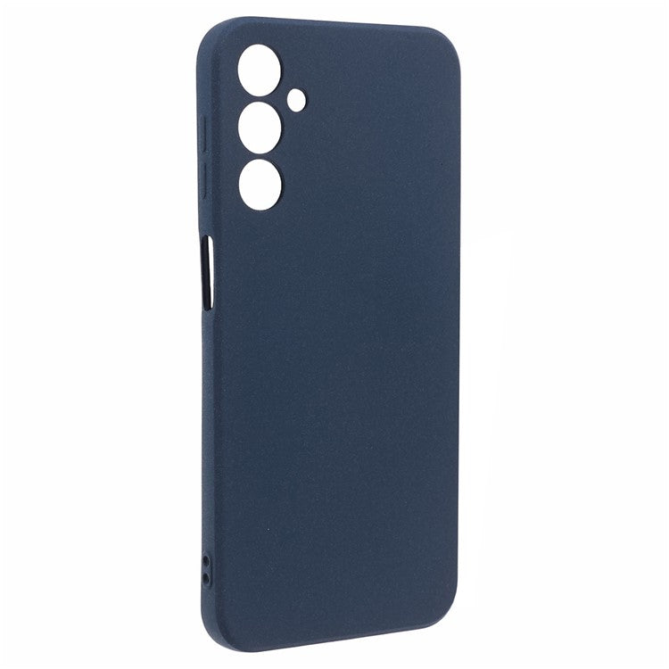 For Samsung Galaxy A24 4G (162.1 x 77.6 x 8.3mm) Double-Sided Matte Phone Case Anti-scratch TPU Cover - Navy Blue