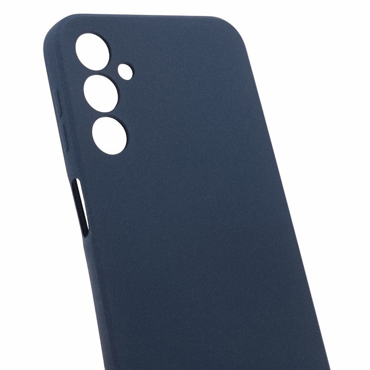For Samsung Galaxy A24 4G (162.1 x 77.6 x 8.3mm) Double-Sided Matte Phone Case Anti-scratch TPU Cover - Navy Blue