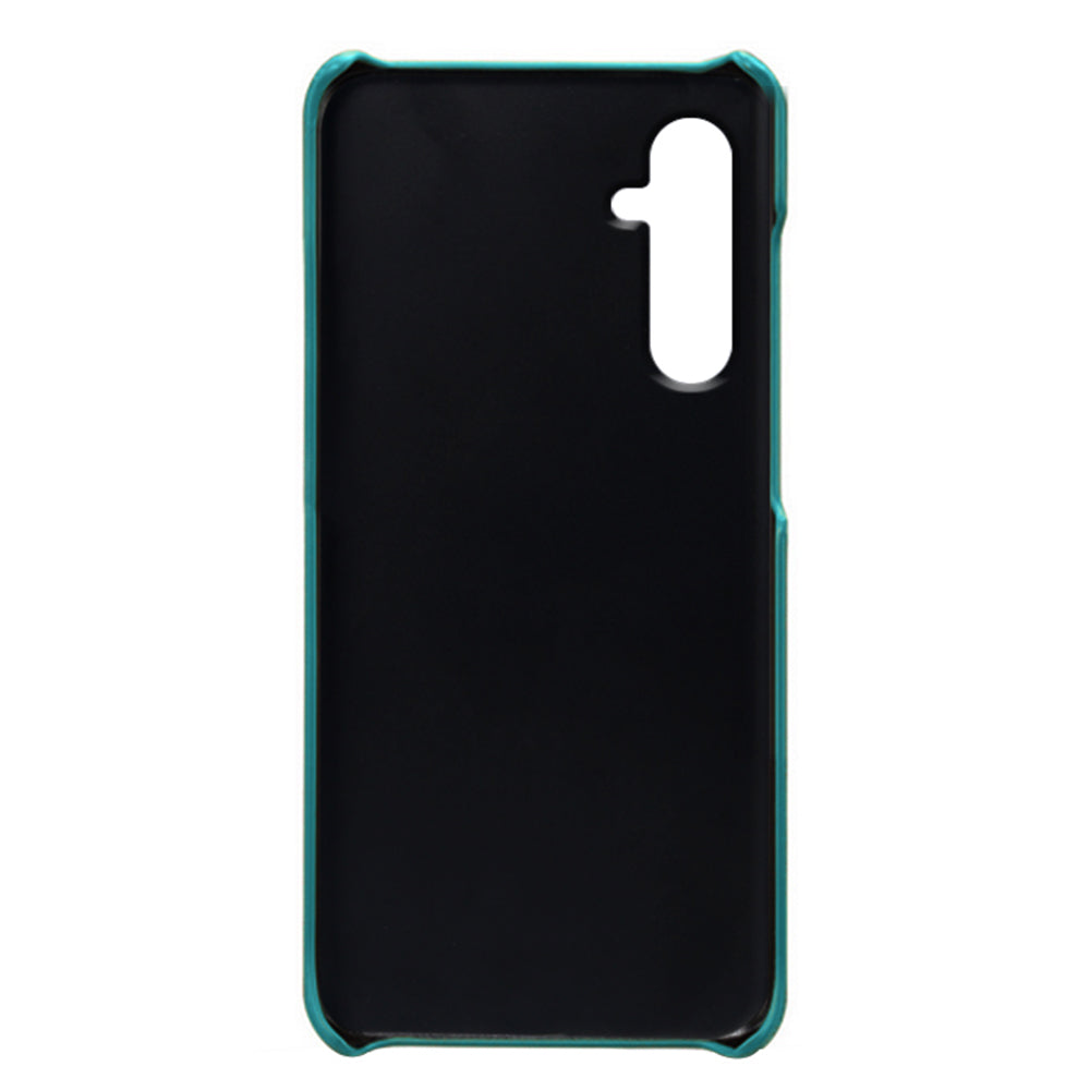 For Samsung Galaxy M34 5G / F34 5G Cell Phone Cover PU Leather Coated PC Protective Case with Dual Card Slots - Green