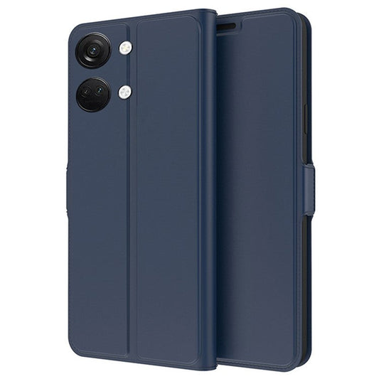 For OnePlus Nord 3 5G / Ace 2V Card Slot PU Leather Phone Case Stand Phone Cover Shell - Blue