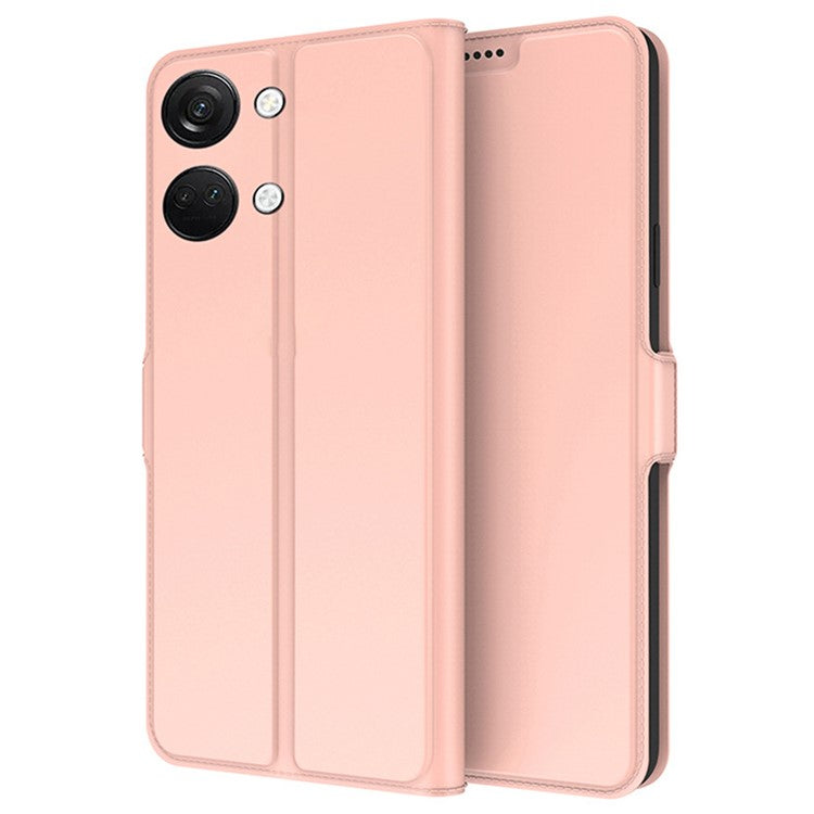 For OnePlus Nord 3 5G / Ace 2V Card Slot PU Leather Phone Case Stand Phone Cover Shell - Rose Gold