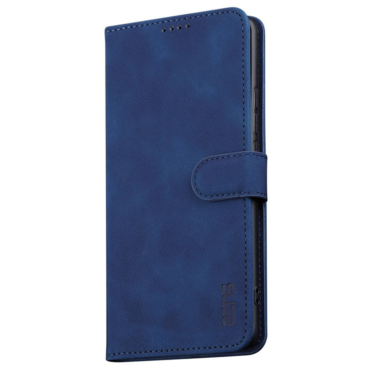 AZNS For OnePlus Nord CE3 5G / Oppo K11 5G PU Leather Cell Phone Case Slim-Fit Shell Stand Wallet Phone Cover - Blue