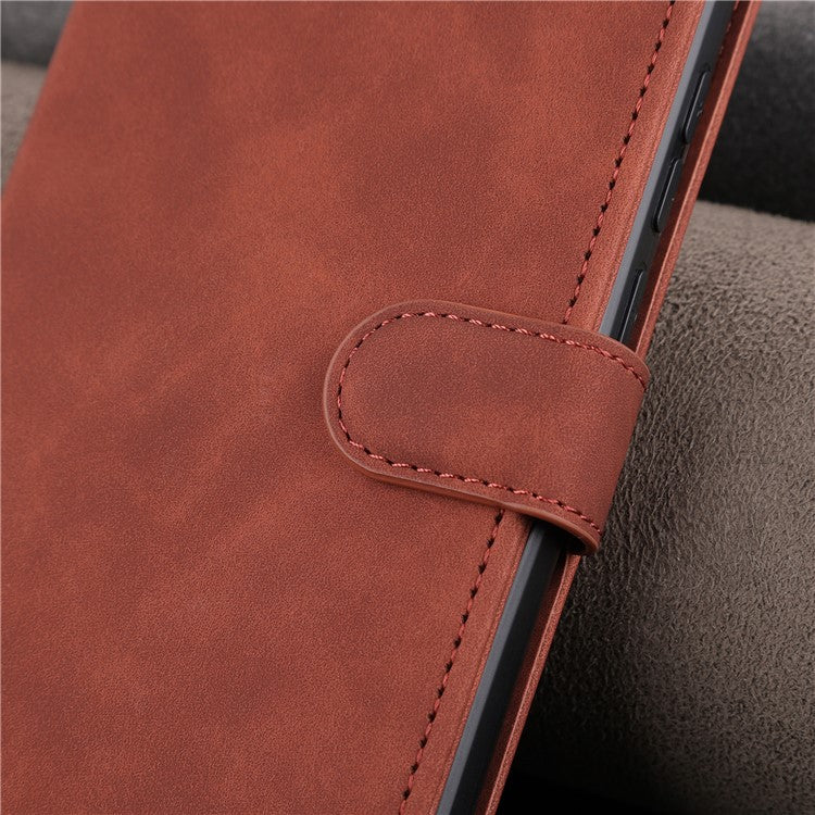 AZNS For OnePlus Nord CE3 5G / Oppo K11 5G PU Leather Cell Phone Case Slim-Fit Shell Stand Wallet Phone Cover - Black