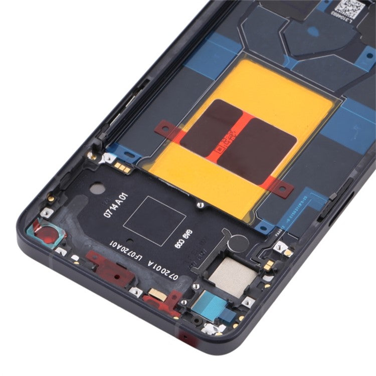 For Oppo Reno6 5G Grade C LCD Screen and Digitizer Assembly + Frame Part (TFT Technology) (without Logo) - Black