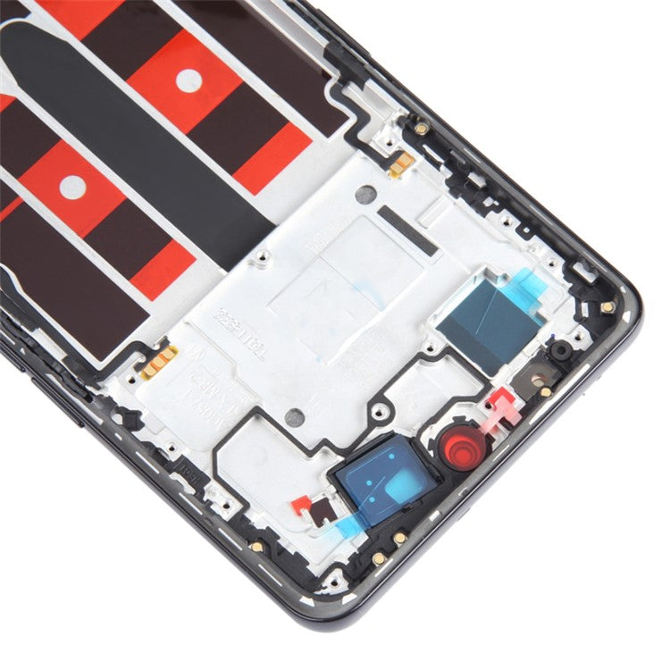 For Oppo Reno8 T 5G OEM Grade S AMOLED Screen and Digitizer Assembly + Frame Part (without Logo) (Front Camera Middle Hole Version) - Blue