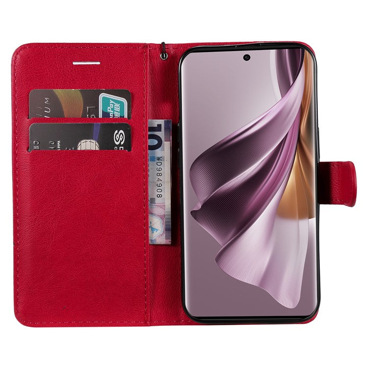 KT Leather Series-2 For Oppo Reno10 5G (Global) / Reno10 Pro 5G (Global) PU Leather Wallet Phone Case Stand Cover - Red