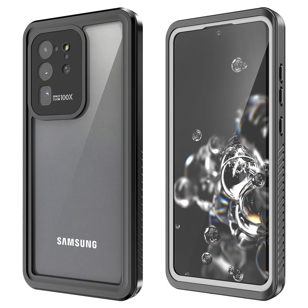 FS Series IP68 Waterproof Case For Samsung Galaxy S20 Ultra Transparent All Inclusive Phone Protective Shell