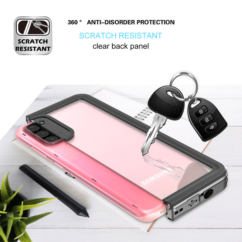 FS Series For Samsung Galaxy S20 5G IPX8 Waterproof Case Full Body Shockproof Clear Phone Cover